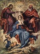 VELAZQUEZ, Diego Rodriguez de Silva y The Coronation of the Virgin jh oil painting reproduction
